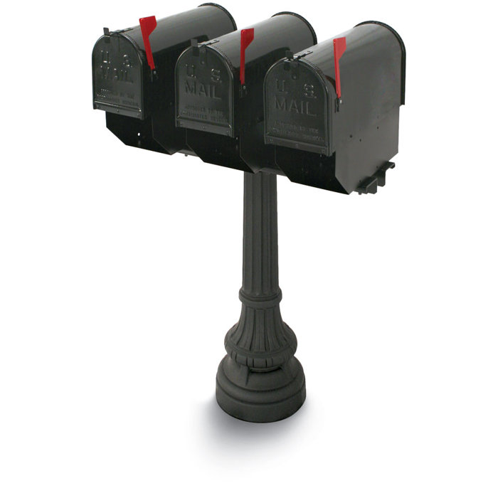 PostalProductsUnlimitedInc. Underwood Post Mounted MultiFamily Mailbox